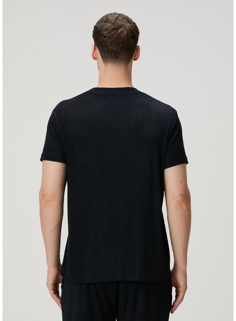 Simpleqloth | Muscle Up Fit: Dark Navy Modal Towel – Defining the Masculine Silhouette - Image 5